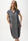 Joseph Ribkoff Silky Knit Conversational Print Cocoon Dress, Navy