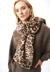 Joseph Ribkoff Faux Fur Leopard Print Scarf, Beige Multi