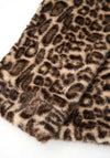Joseph Ribkoff Faux Fur Leopard Print Scarf, Beige Multi