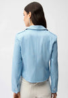Joseph Ribkoff Foiled Faux Suede Jacket, Blue