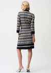 Joseph Ribkoff Geometric Print A-Line Dress, Navy