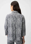 Joseph Ribkoff Abstract Print Trapeze Jacket, Navy