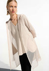 Joseph Ribkoff Memory and Mesh A-Line Jacket, Light Beige