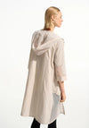 Joseph Ribkoff Memory and Mesh A-Line Jacket, Light Beige