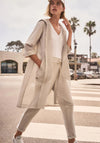 Joseph Ribkoff Memory and Mesh A-Line Jacket, Light Beige