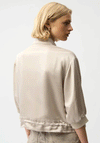 Joseph Ribkoff Zipper Relaxed Jacket, Beige