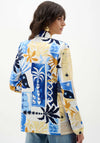 Joseph Ribkoff Tropical Print Fitted Blazer, Blue Multi
