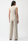 Joseph Ribkoff Wide Leg Pantsuit-Style Jumpsuit, Stone