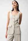 Joseph Ribkoff Wide Leg Pantsuit-Style Jumpsuit, Stone