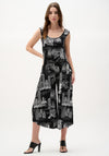 Joseph Ribkoff Conversational Print Culotte Jumpsuit, Black