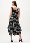 Joseph Ribkoff Conversational Print Culotte Jumpsuit, Black
