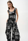Joseph Ribkoff Conversational Print Culotte Jumpsuit, Black