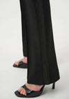 Joseph Ribkoff Rhinestone Detail Flared Trousers, Black