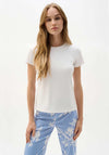 Joseph Ribkoff Silky Knit Fitted T-Shirt, White