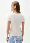 Joseph Ribkoff Silky Knit Fitted T-Shirt, White