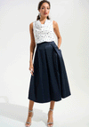 Joseph Ribkoff A-Line Midi Skirt, Navy