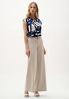 Joseph Ribkoff Abstract Print Fitted Top, Blue Multi