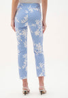 Joseph Ribkoff Millenium Printed Straight Leg Trousers, Blue and White