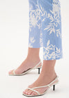 Joseph Ribkoff Millenium Printed Straight Leg Trousers, Blue and White