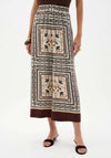 Joseph Ribkoff Vintage Print Wide Leg Trousers, Cream Multi