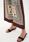 Joseph Ribkoff Vintage Print Wide Leg Trousers, Cream Multi