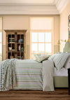 Joules Charleston Stripe Duvet Set, Green Multi