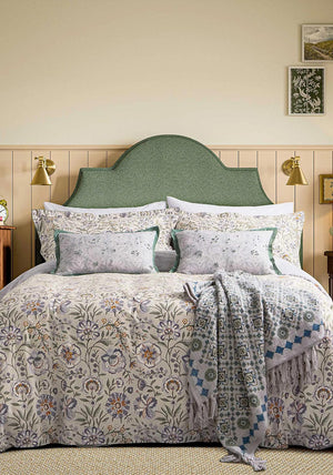 Joules Provence Floral Duvet Set, Grey Multi