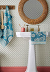 HIDCOTE BIRDS HAND TOWEL TEAL