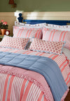 Joules Siesta Stripe Duvet Cover Set, Red