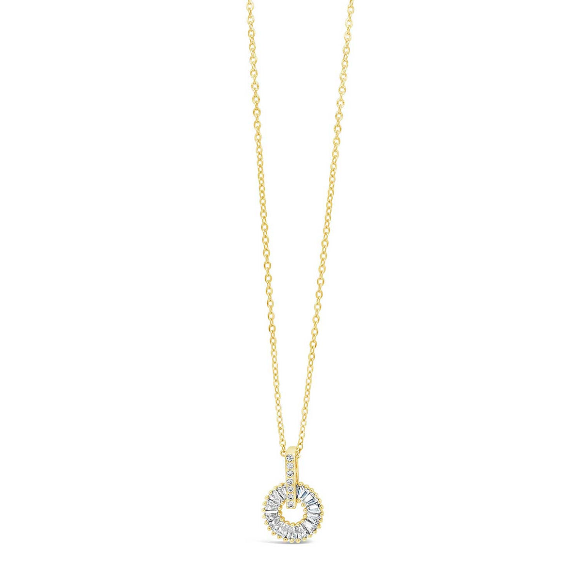 Absolute Wheel Pendant Necklace, Gold
