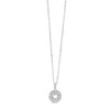 Absolute Wheel Pendant Necklace, Silver