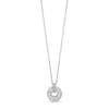 Absolute CZ Wheel Pendant Necklace, Silver