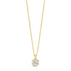 Absolute CZ Pendant Necklace, Gold