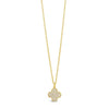 Absolute CZ Flower Pendant Necklace, Gold