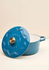 Judge Enamelled Cast Iron 4.5L Casserole Dish, Blue