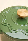 Judgeware enamelled cast iron 20cm casserole green