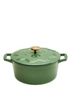 Judge Enamelled Cast Iron 4.5L Casserole Dish, Green