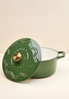 Judge Enamelled Cast Iron 4.5L Casserole Dish, Green