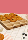 JUDGE SILICONE 12 CUP MUFFIN TIN CUP HAZLENUT