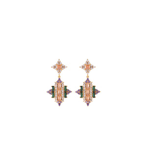 Rebecca Judith Drop Earrings, Gold