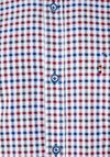 Andre Jackson Gingham Shirt, Burgundy Multi
