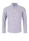 Andre Jackson Gingham Shirt, Burgundy Multi