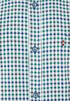 Andre Jackson Gingham Shirt, Green & Blue Multi