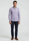 Andre Jackson Gingham Shirt, Purple Multi