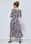 Jolie Moi Ozella Floral A Line Maxi Dress, Pink & Black