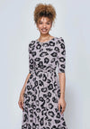 Jolie Moi Ozella Floral A Line Maxi Dress, Pink & Black