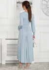 Jolie Moi Rashelle Long Sleeve Maxi Dress, Ice Blue