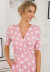 Jolie Moi Odelia Polka Dot Print Maxi Dress, Light Pink