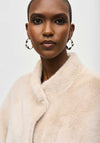 Joseph Ribkoff Oversized Short Faux Fur Coat, Champagne