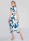 Joseph Ribkoff Floral Chiffon Wrap Dress, Vanilla Multi